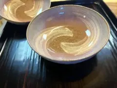 萩焼 椿秀窯　萩の雫 そら 丸中鉢ペア 煮物鉢のサムネイル