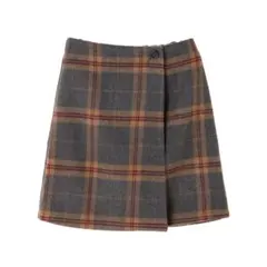 earth music&ecology チェックミニスカート