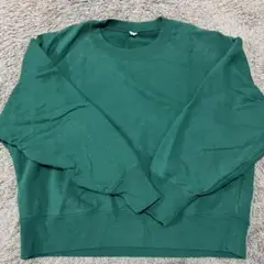 UNIQLO レディーススウェット　トレーナー　グリーン　ラグランスリーブ