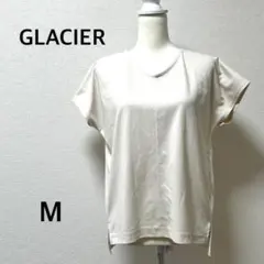 グラシア Tシャツ　Vネック　半袖　カットソー　アイボリー　無地　ワイド　Mのサムネイル