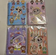 ラブブ　イラスト スパイラルノート 4冊セット