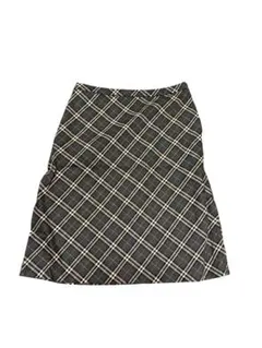 バーバリーブルーレーベル ノバチェック スカート グレー 38 M