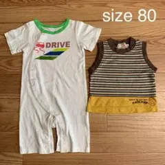 80 トップス　ロンパース　タンクトップ　まとめ売り