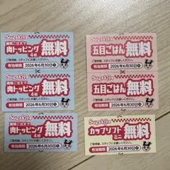 スガキヤ　食事券　引き換え券　福袋　SugakYa 無料券セット