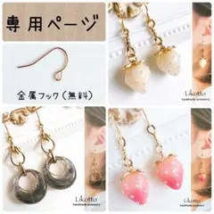 【282/284/394】na様《金属フック》ハンドメイドピアス　イヤリング