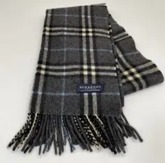 BURBERRY LONDON カシミヤ100% マフラー グレー - メルカリ