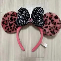 ヒョウ柄耳カチューシャ