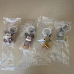 ミッキーマウス カプセルトイ キーホルダーセット　4種