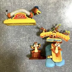 ディズニー　ミニチュアフィギュアコレクション　チップとデール、スリンキー　セット