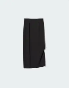 UNIQLO ストレッチダブルフェイスナロースカート（丈標準80～84cm）