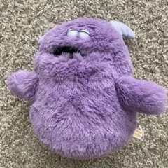 新品タグ無しふわふわ紫色ぬいぐるみ