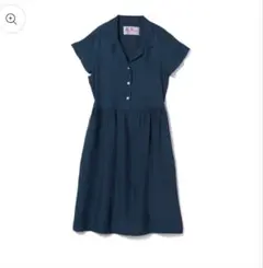 【サイト完売品】アロハブロッサム ワンピース　ネイビーのサムネイル