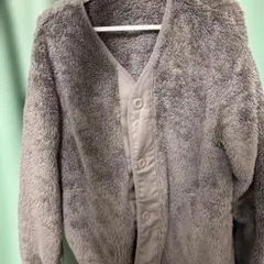 GU ボアジャケット グレー