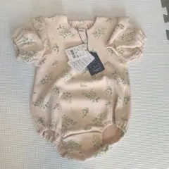 Cottoli 花柄ロンパース ピンク