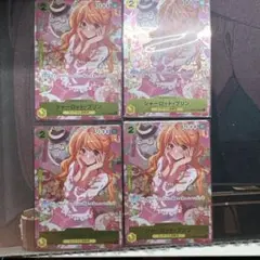 ワンピースカード　シャーロットプリン　ガールズコレクション　未開封　4枚