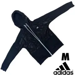adidas ブラック フルジップ パーカー M