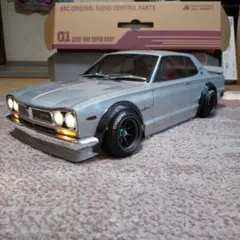 ラジコンボディ スカイラインGT-R 1/10スケール ハコスカシャーシ込み