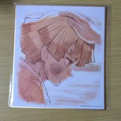 【鬼滅の刃】Ufotableカフェ複製ミニ色紙(鼓屋敷編・那田蜘蛛編)　我妻善逸