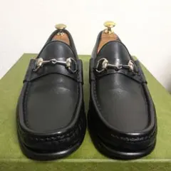 美品　希少サイズ　GUCCI　ホースビットローファー　ヴィンテージ　黒　6E