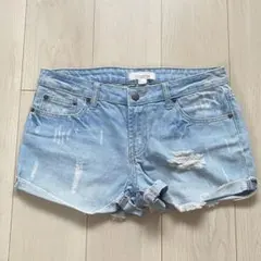 FOREVER21 デニムショートパンツ ダメージ加工 27のサムネイル