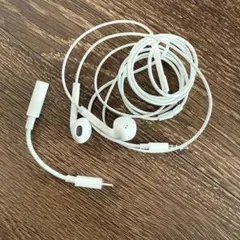 【新品未使用】ホワイト インイヤー イヤホン USB-C セット
