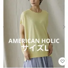 AMERICAN HOLICノースリーブニットプルオーバー半袖ニット春ニット