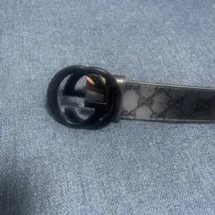 グッチ GG インターロッキング ベルト ブラック イタリア製 最終値下げ