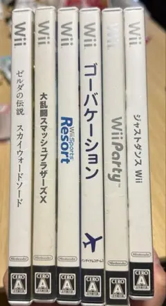 任天堂　wii ソフト6本まとめ売り