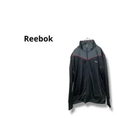 【リーボック】ジャージ　長袖　ジム　トレーニング　速乾性　黒　L