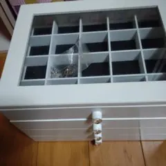 ジュエリーボックスホワイト4段式