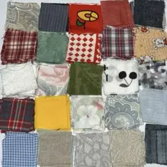 カット済み布地 はぎれ セット 多色 デザイン4×4 200枚（2)