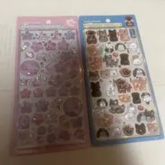 正規品　ボンボンドロップシール　和柄セット　桜、和犬