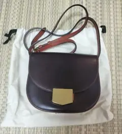 CÉLINE セリーヌ トロッター スモール レザーショルダーバッグ