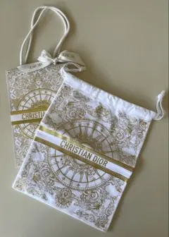 新品未使用☆ディオール限定紙袋にリボン付き&巾着袋