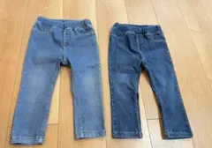 デニムレギンス　90 2セット
