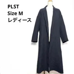 PLST プラステ ガウンコート M ブラック ウール混 オーバーサイズ 가을 겨울