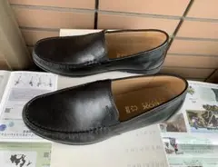 GEOX RESPIRA ローファー ブラック　本革のサムネイル