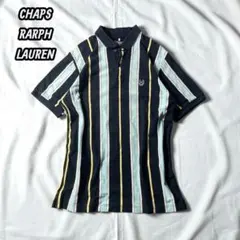 ち*】様 CHAPS RALPH LAUREN ポロシャツ M ストライプ 刺繍