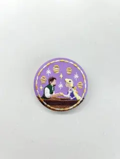 ディズニー　刺繍缶バッチ