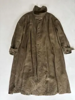 1930-40s フランス軍 リネンモーターサイクルコート デッドストック洗