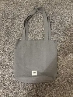 zara エコバッグ　グレー