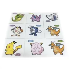 ポケモンデコキャラシール　９枚セット
