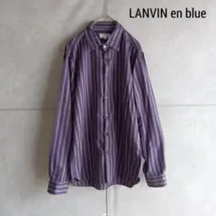 【LANVIN en blue】 ランバンオンブルー シャツ 日本製 X918のサムネイル