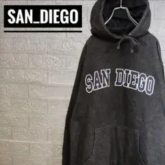 海外製ヴィンテージ古着カレッジスウェットパーカーLサンディエゴ大学
