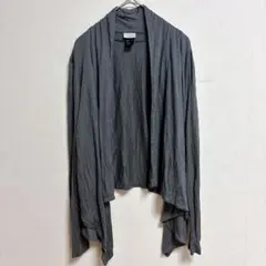 H&M レーヨン100% ショールカラーカーディガン 羽織り グレー Sサイズ