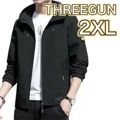 新品・未使用☘️THREEGUN ライトジャケット フード 防風 防寒 2XL