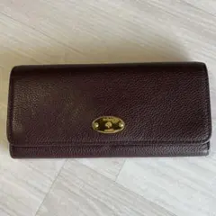 マルベリー　Mulberry ボルドー レザー 長財布のサムネイル