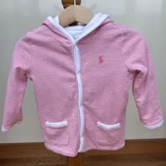 ラルフローレン　リバーシブル コットン フーディ　12M 80サイズ