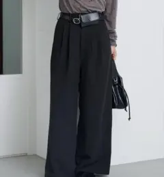 Kastane 全人類パンツ ブラック ピンストライプスラックス サイズ0