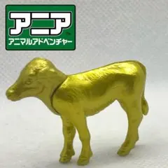 金ぴか アニア 牛 子ども 子牛 フィギュア J21 金色 ゴールド 限定